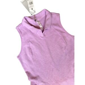 Adidas Women Sz M Bliss Lilac Sleeveless Golf Polo Dress W Go To SL DRS HG6973